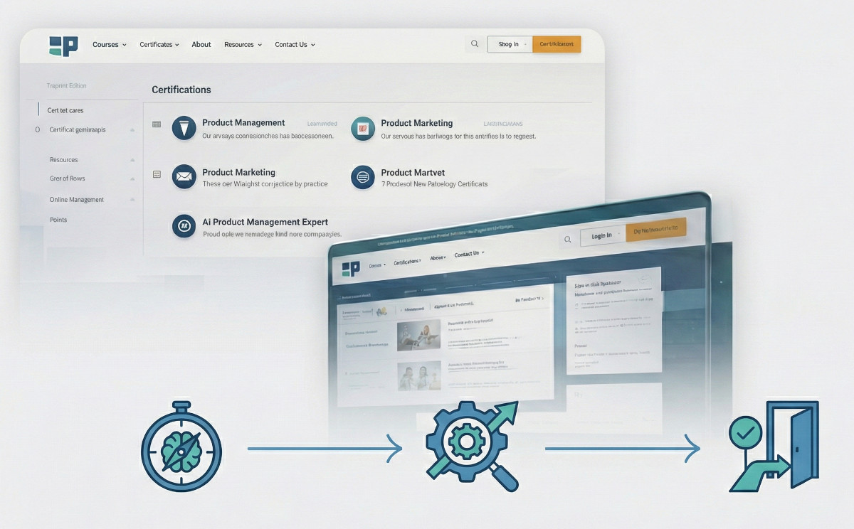 Navigation and homepage redesign screenshot